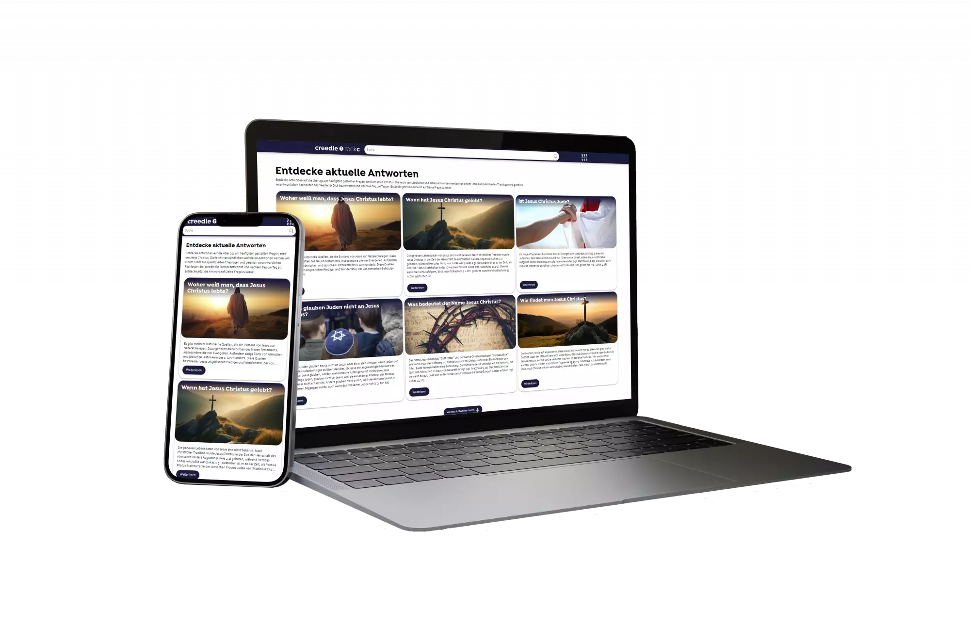 Der Onlineshop des arven.io-Kunden MEBA auf einem Desktop